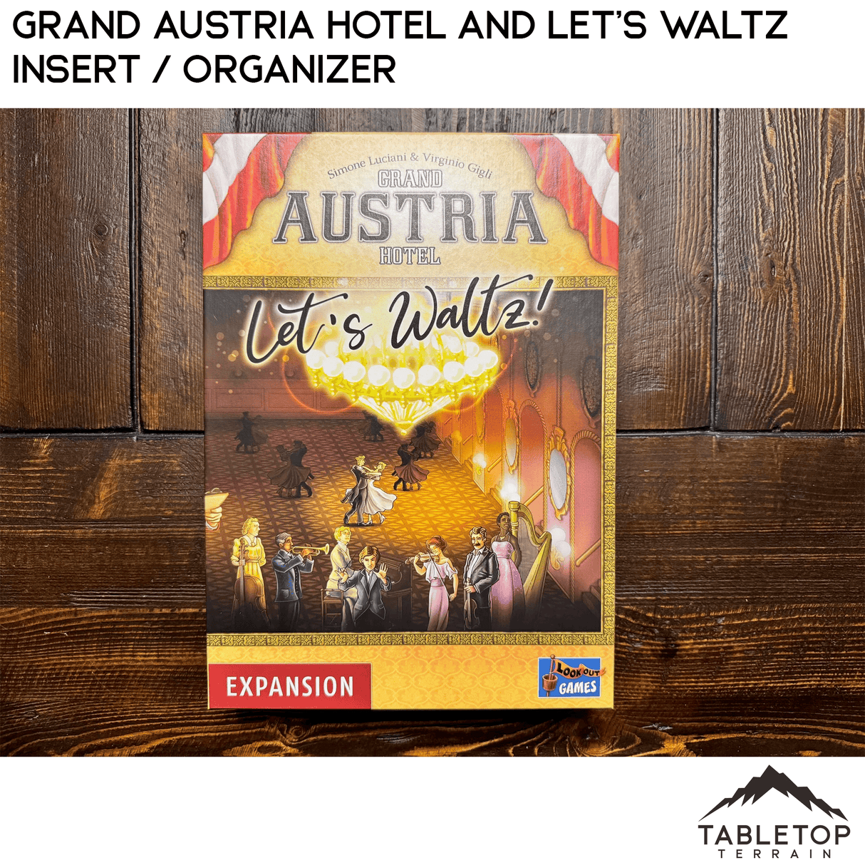 Tabletop Terrain Board Game Insert Grand Austria Hotel and Let's Waltz Insert / Organizer - Holds Meeple Source Food