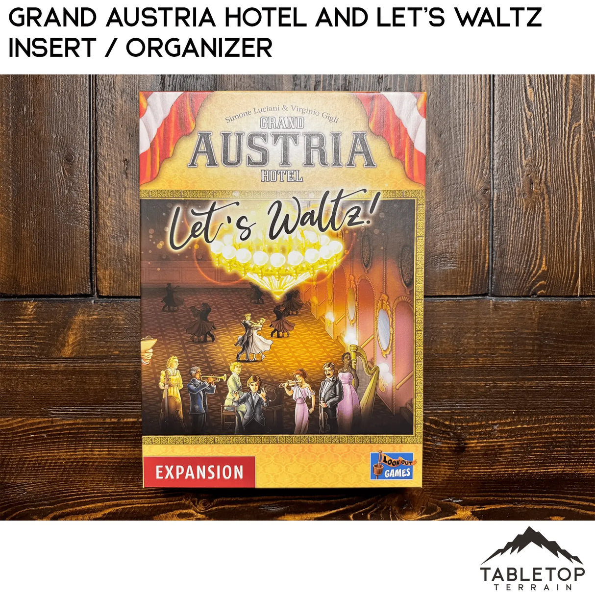 Tabletop Terrain Board Game Insert Grand Austria Hotel and Let's Waltz Insert / Organizer - Holds Meeple Source Food