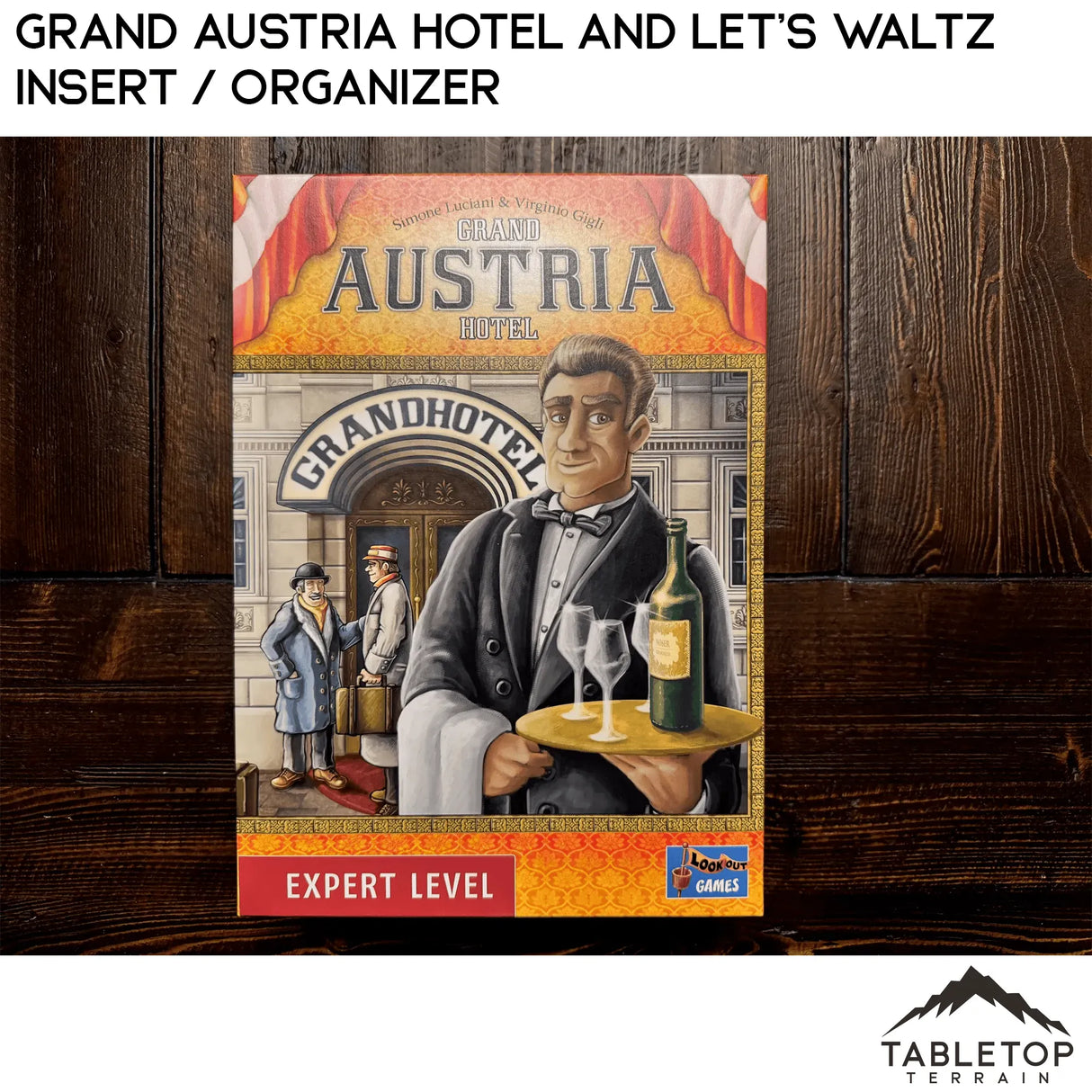 Tabletop Terrain Board Game Insert Grand Austria Hotel and Let's Waltz Insert / Organizer - Holds Meeple Source Food