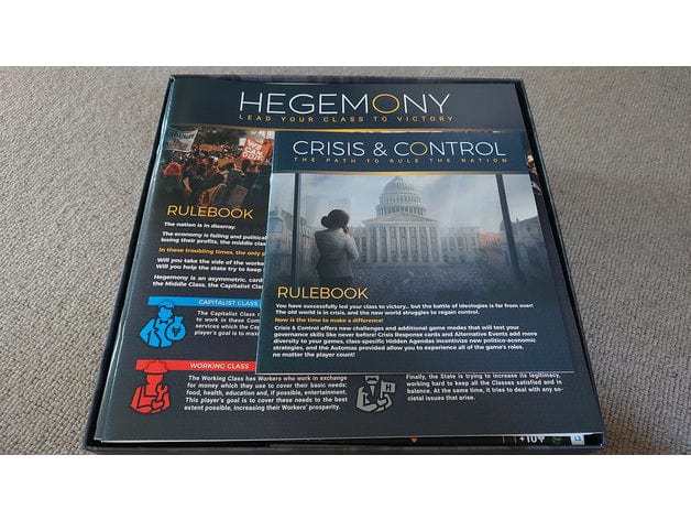 Tabletop Terrain Board Game Insert Hegemony: Lead Your Class to Victory + Expansions Board Game Insert / Organizer