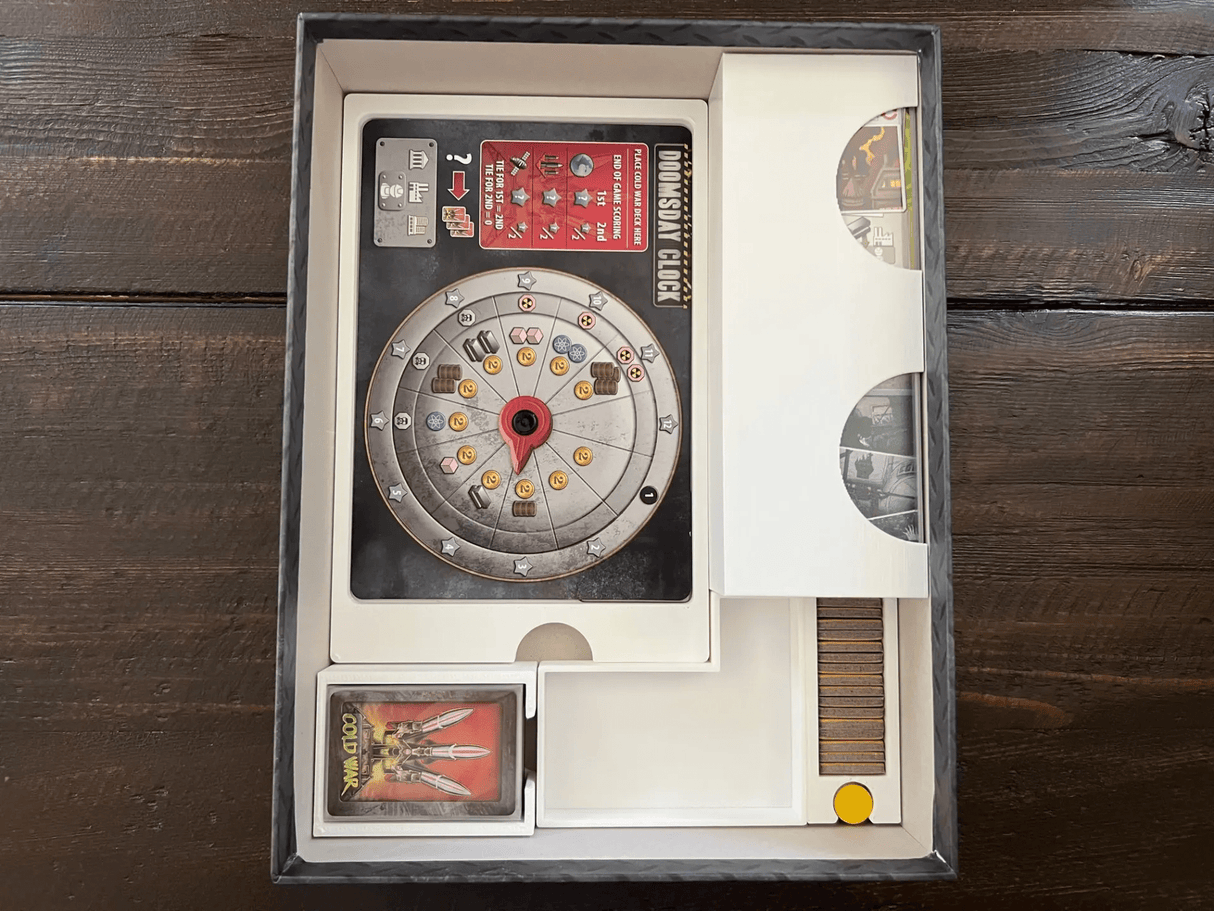 Tabletop Terrain Board Game Insert Manhattan Project Energy Empire with Cold War Board Game Insert / Organizer