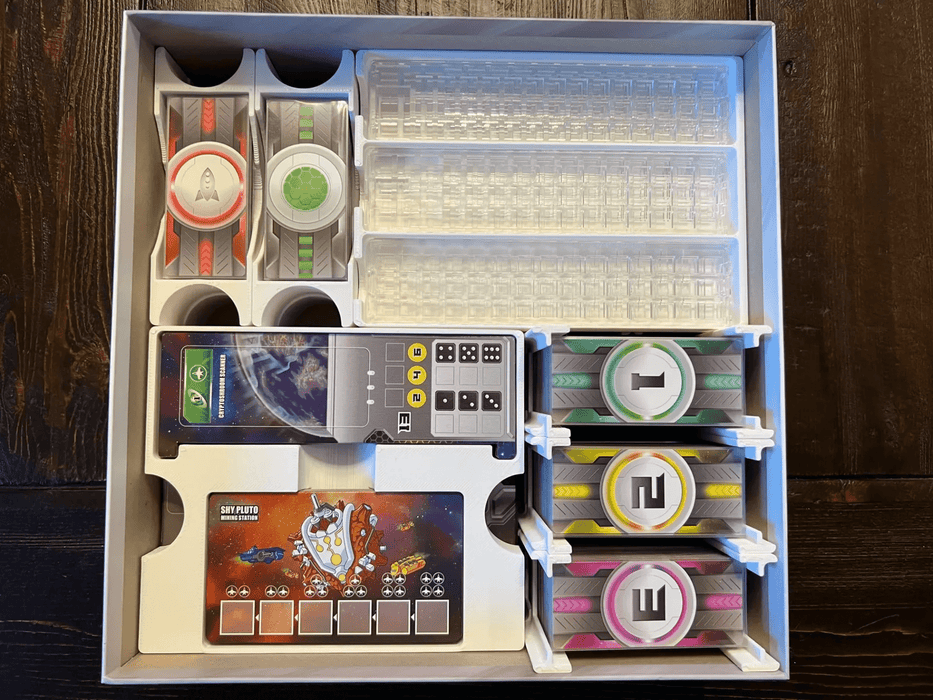 Tabletop Terrain Board Game Insert Space Base with Expansions Board Game Insert / Organizer