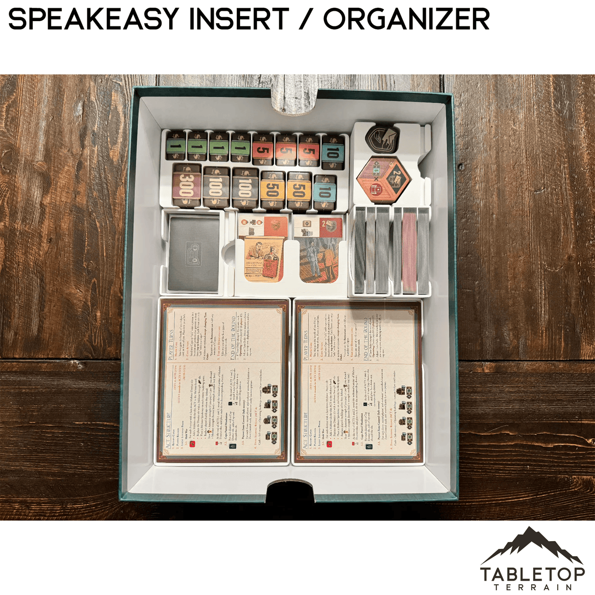 Tabletop Terrain Board Game Insert Speakeasy Insert / Organizer