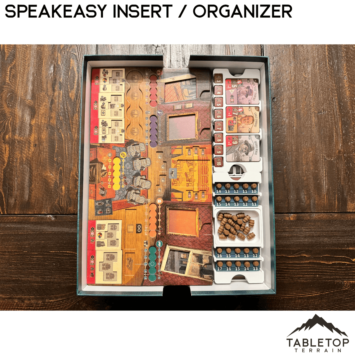 Tabletop Terrain Board Game Insert Speakeasy Insert / Organizer