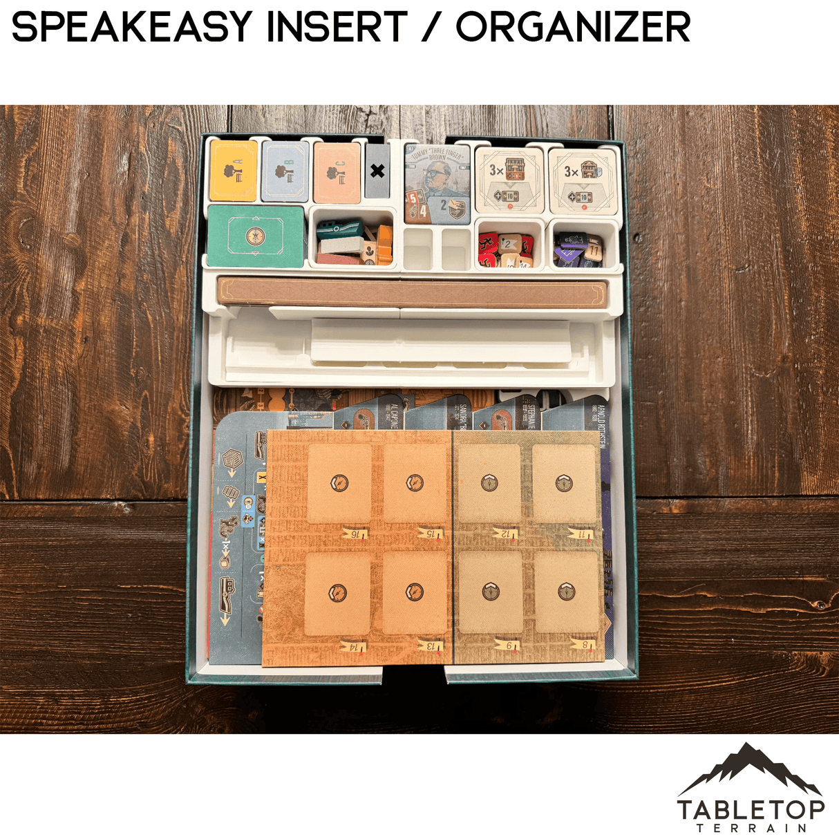 Tabletop Terrain Board Game Insert Speakeasy Insert / Organizer