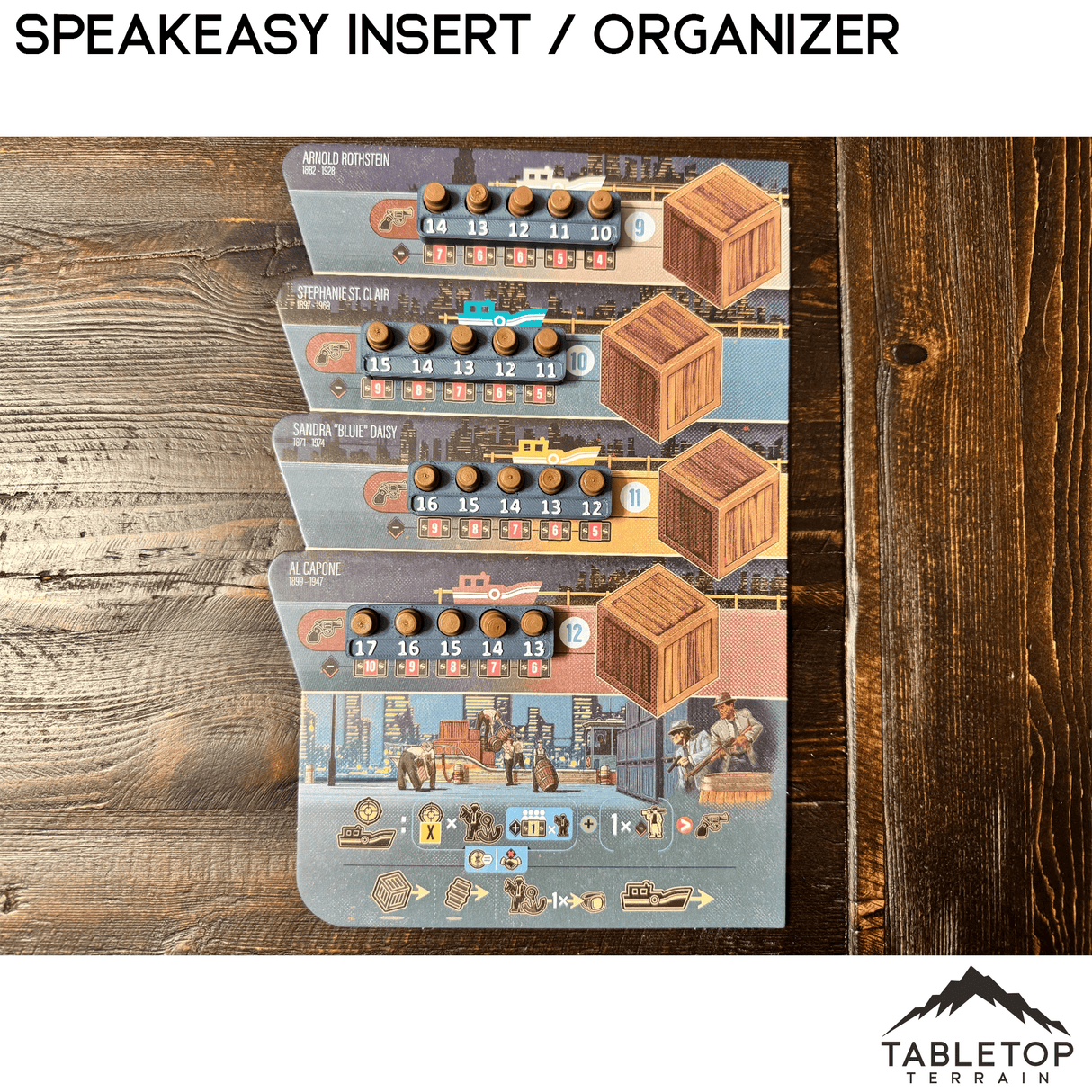 Tabletop Terrain Board Game Insert Speakeasy Insert / Organizer