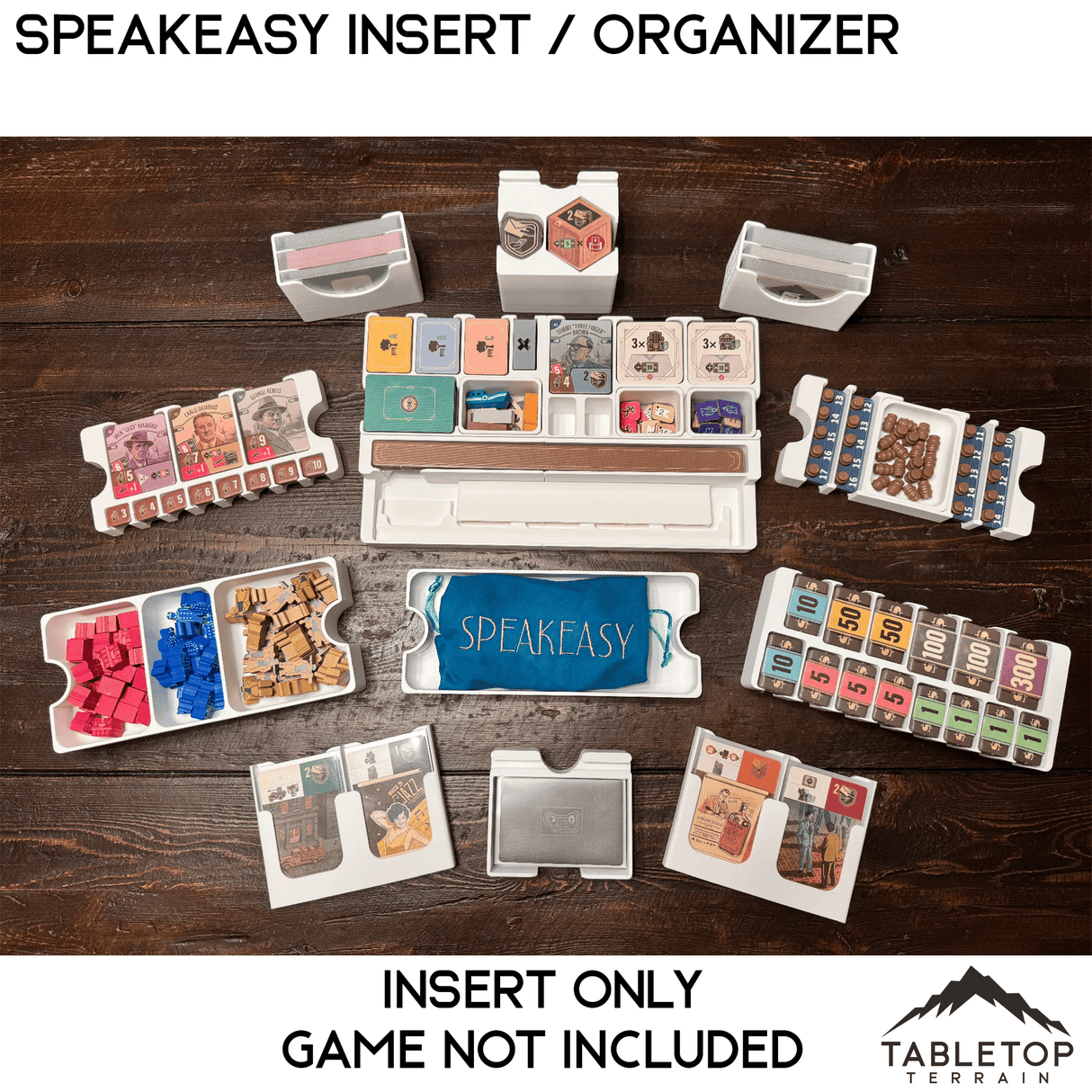 Tabletop Terrain Board Game Insert Speakeasy Insert / Organizer