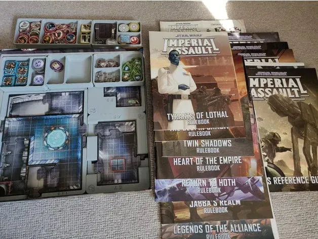 Tabletop Terrain Board Game Insert Star Wars Imperial Assault Map Tile Board Game Insert / Organizer