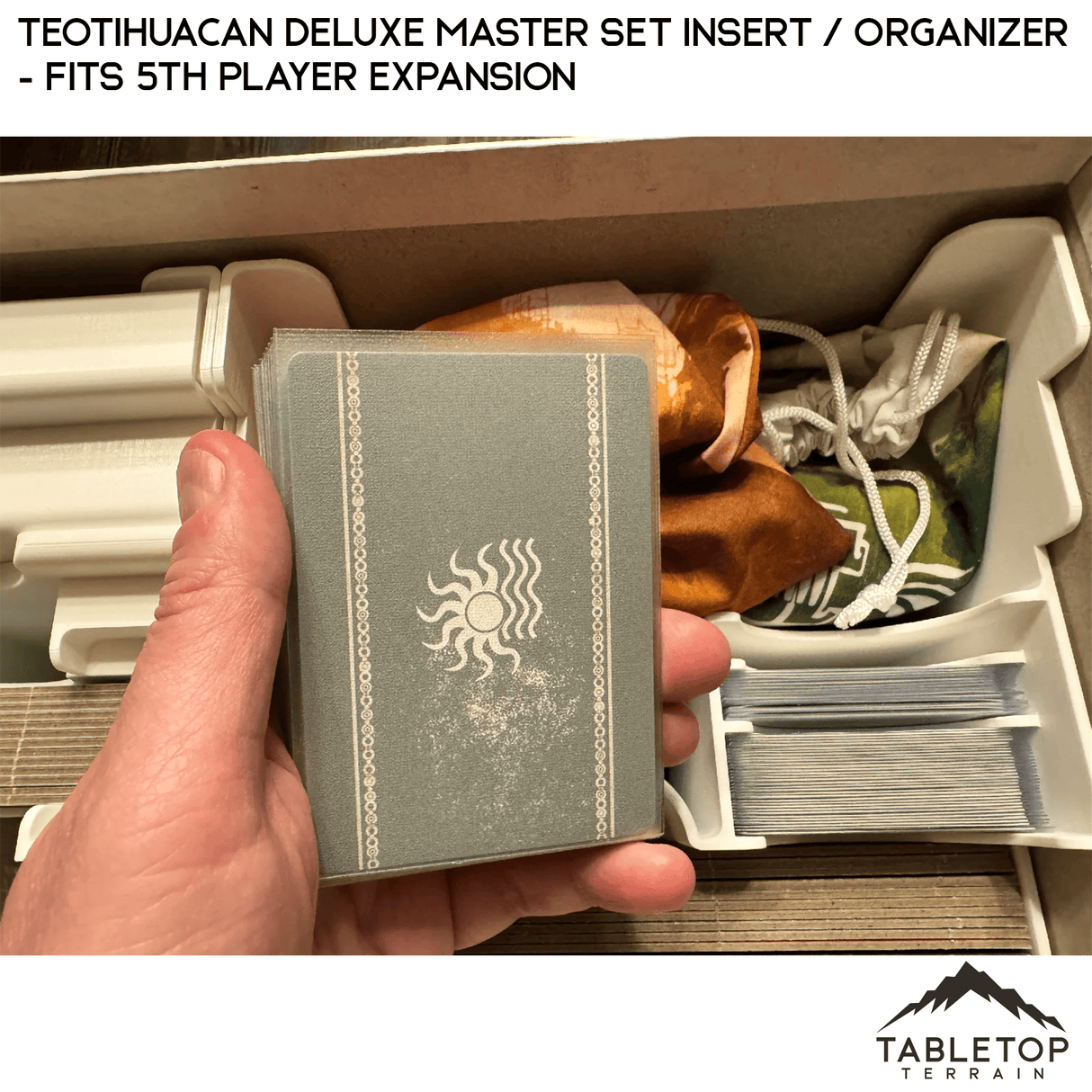 Tabletop Terrain Board Game Insert Teotihuacan Deluxe Master Set Insert / Organizer - Fits 5th Player Expansion