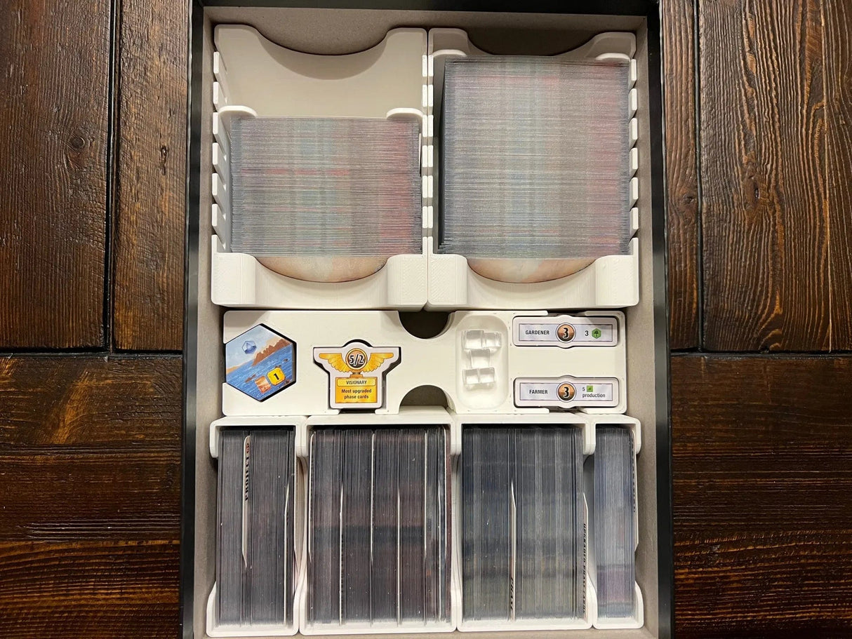 Tabletop Terrain Board Game Insert Terraforming Mars Ares Expedition + Expansions Board Game Insert / Organizer