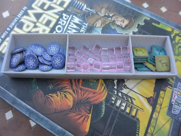 Tabletop Terrain Board Game Insert The Manhattan Project Energy Empire Board Game Insert / Organizer