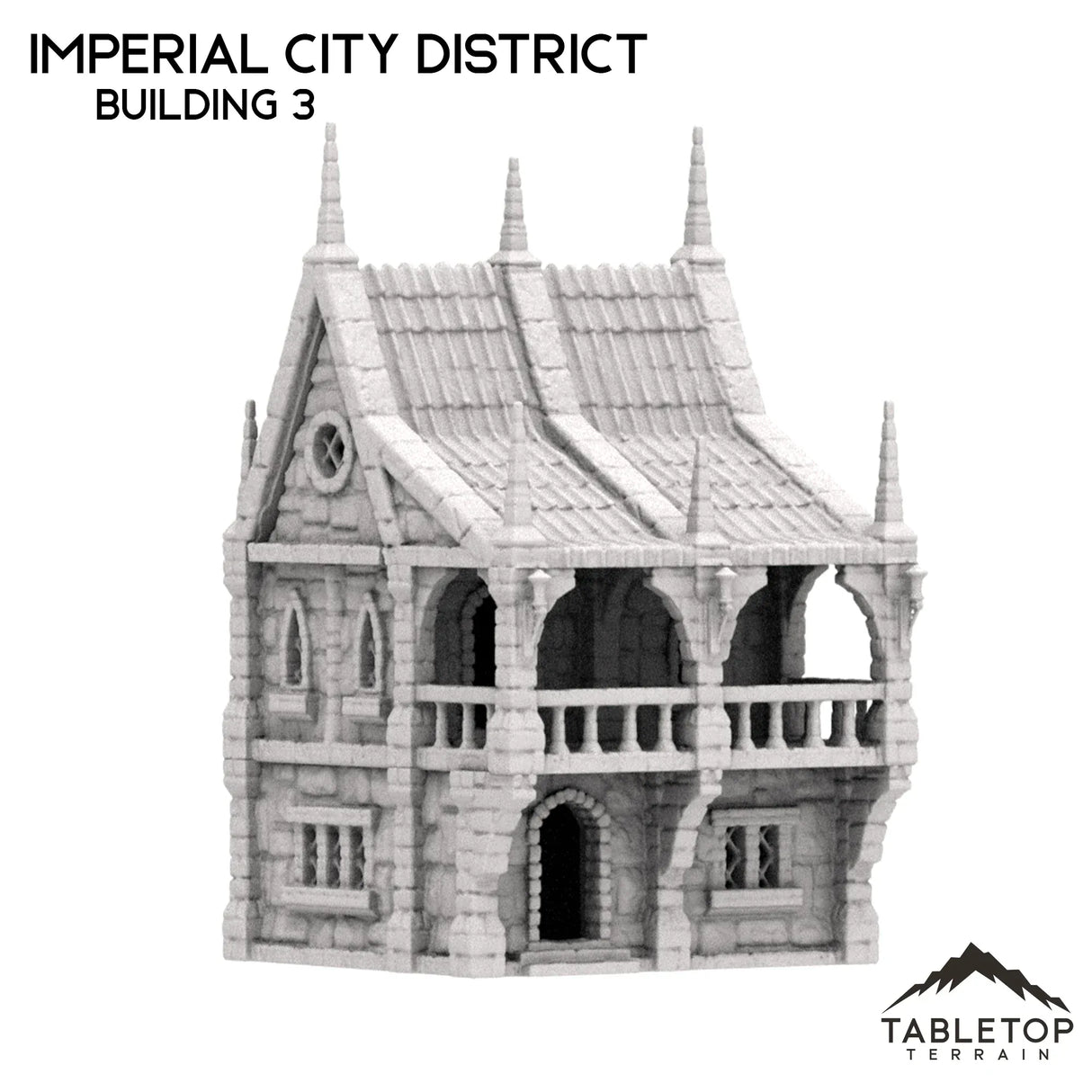 Tabletop Terrain Building 32mm / Building 3 Imperial City District
