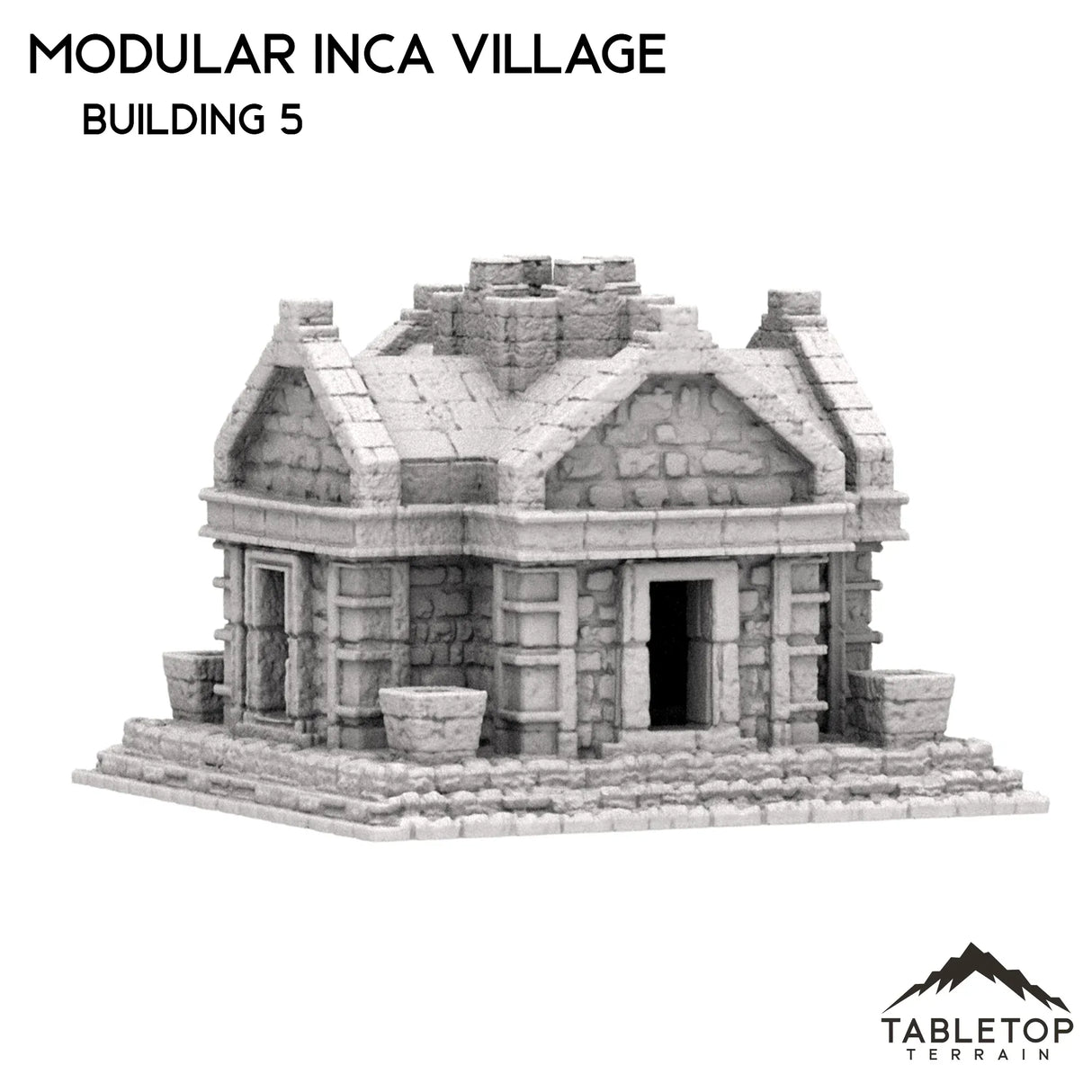 Tabletop Terrain Building 32mm / Building 5 Modular Inca Village