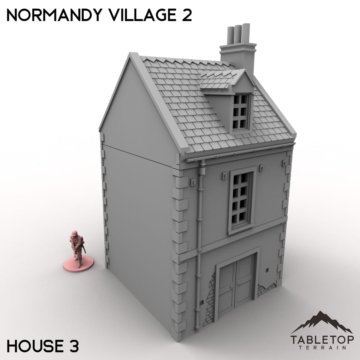 Tabletop Terrain Building 32mm / House 3 Normandy Village 2