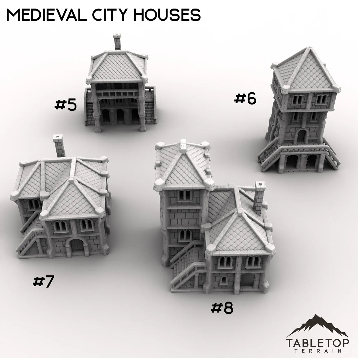 Tabletop Terrain Building 32mm / House #5 Medieval City Houses