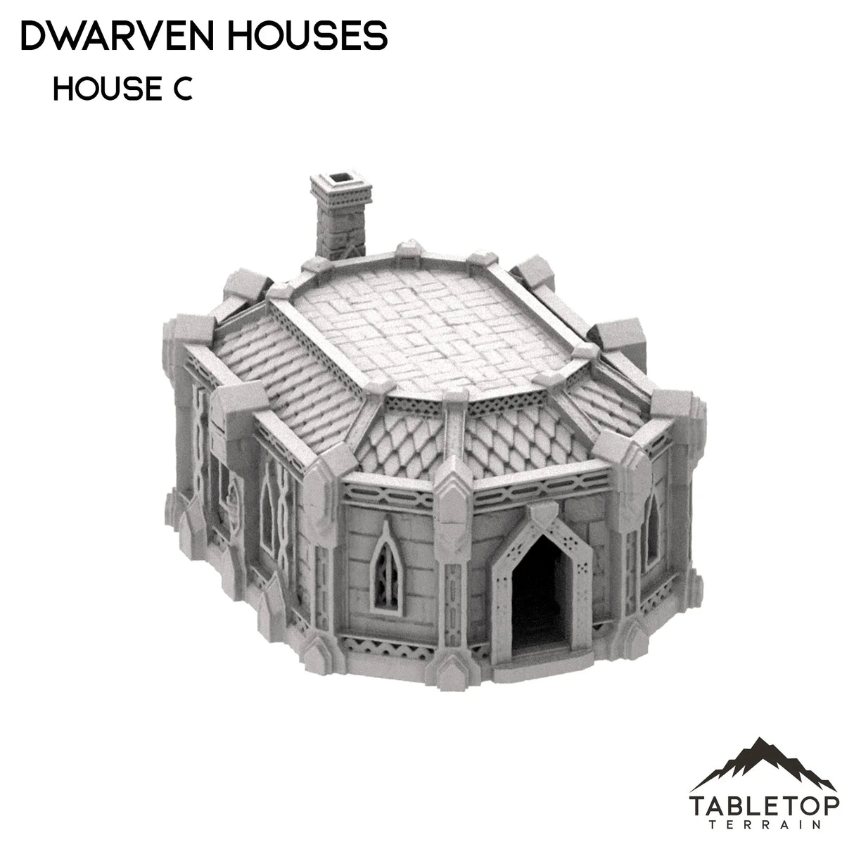 Tabletop Terrain Building 32mm / House C Dwarven Houses