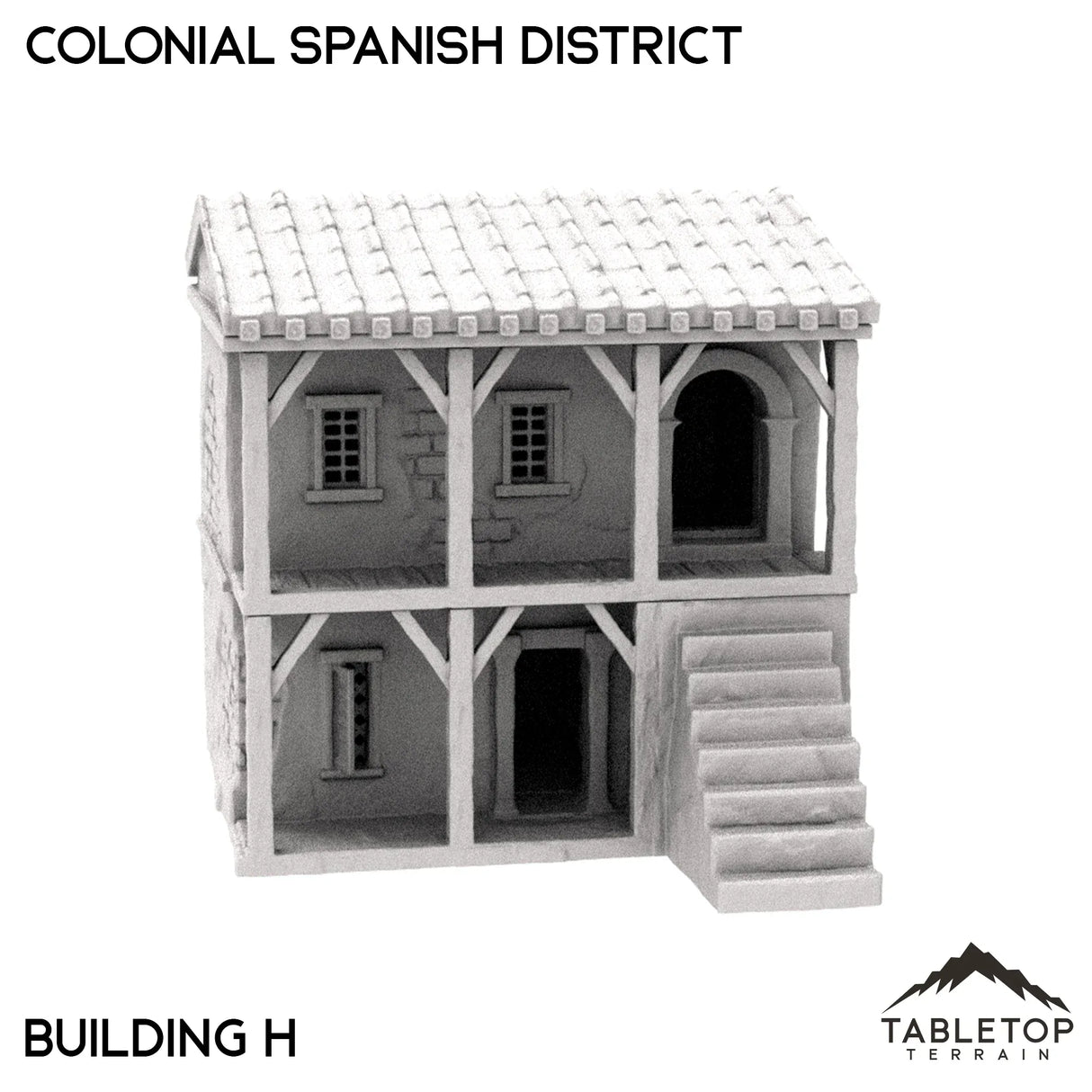 Tabletop Terrain Building 32mm / House H Colonial Spanish District