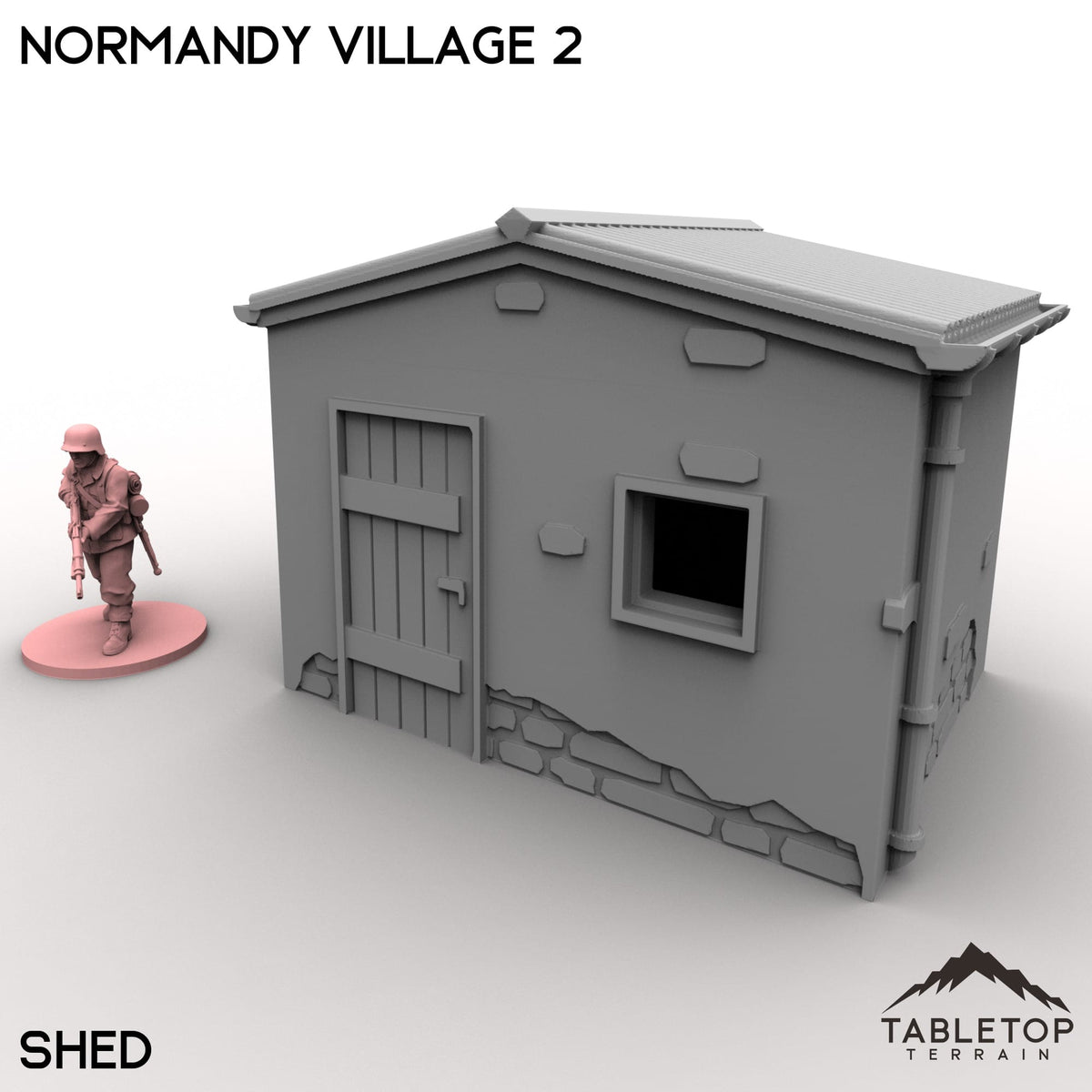 Tabletop Terrain Building 32mm / Shed Normandy Village 2
