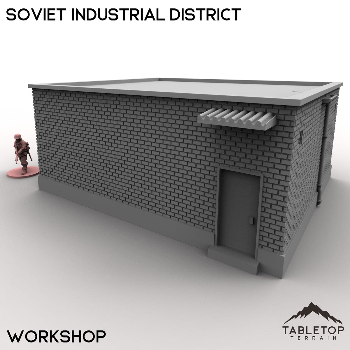 Tabletop Terrain Building 32mm / Workshop Soviet Industrial District