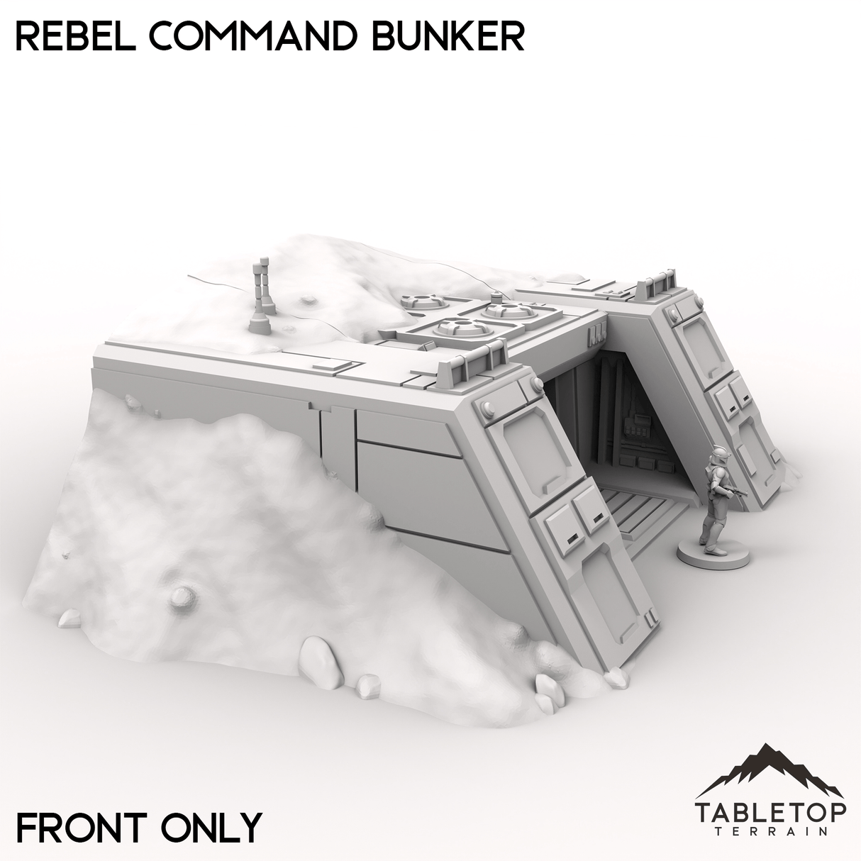 Tabletop Terrain Building 40mm / Front Only Rebel Command Bunker