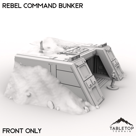 Tabletop Terrain Building 40mm / Front Only Rebel Command Bunker
