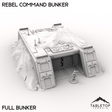 Tabletop Terrain Building 40mm / Full Bunker Rebel Command Bunker