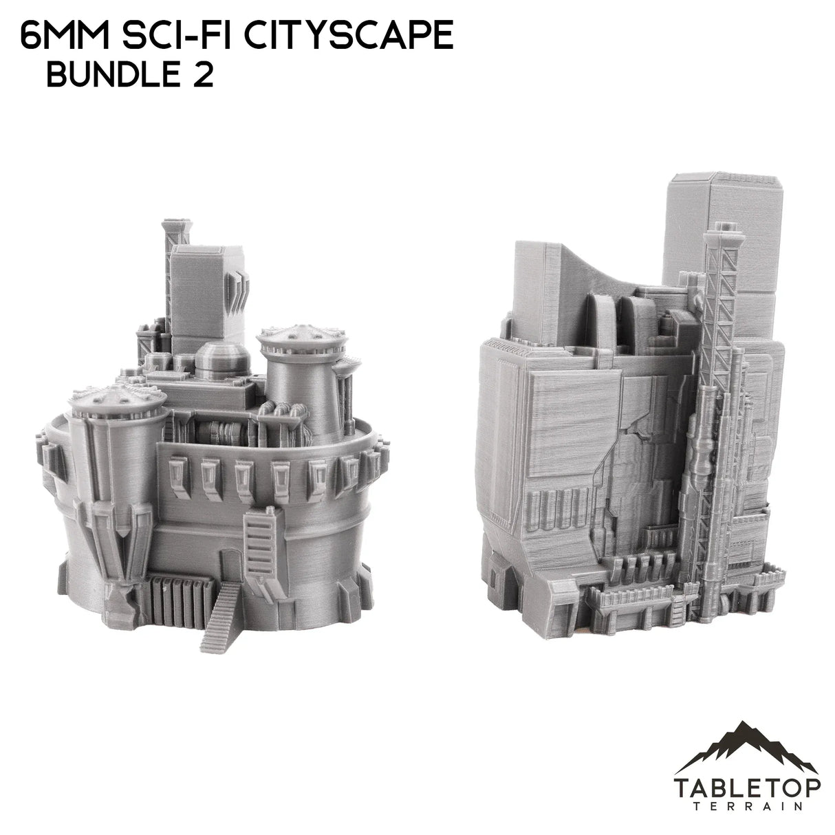Tabletop Terrain Building 6mm Sci-Fi Cityscape Bundle 2