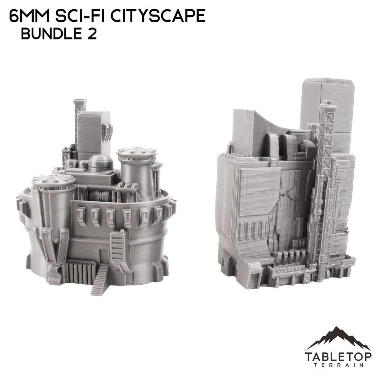 Tabletop Terrain Building 6mm Sci-Fi Cityscape Bundle 2