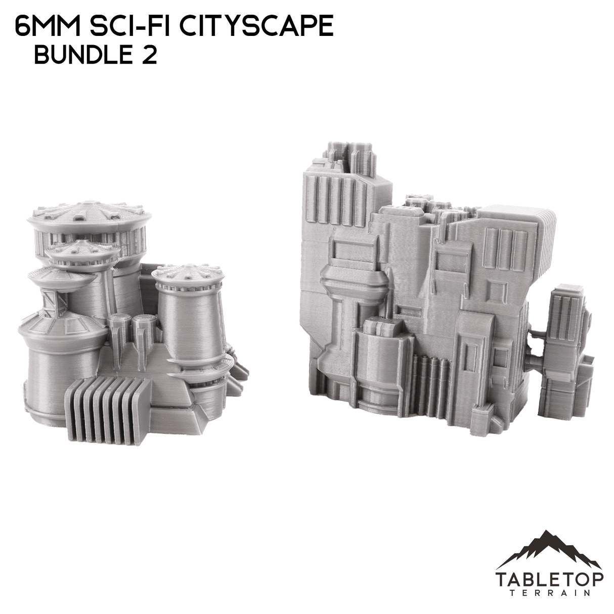 Tabletop Terrain Building 6mm Sci-Fi Cityscape Bundle 2