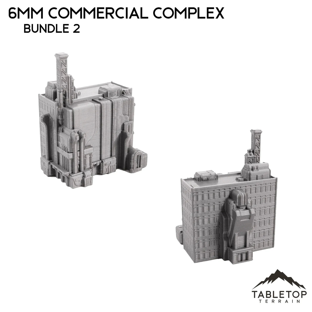 Tabletop Terrain Building 6mm Sci-Fi Commercial Complex Bundle 2