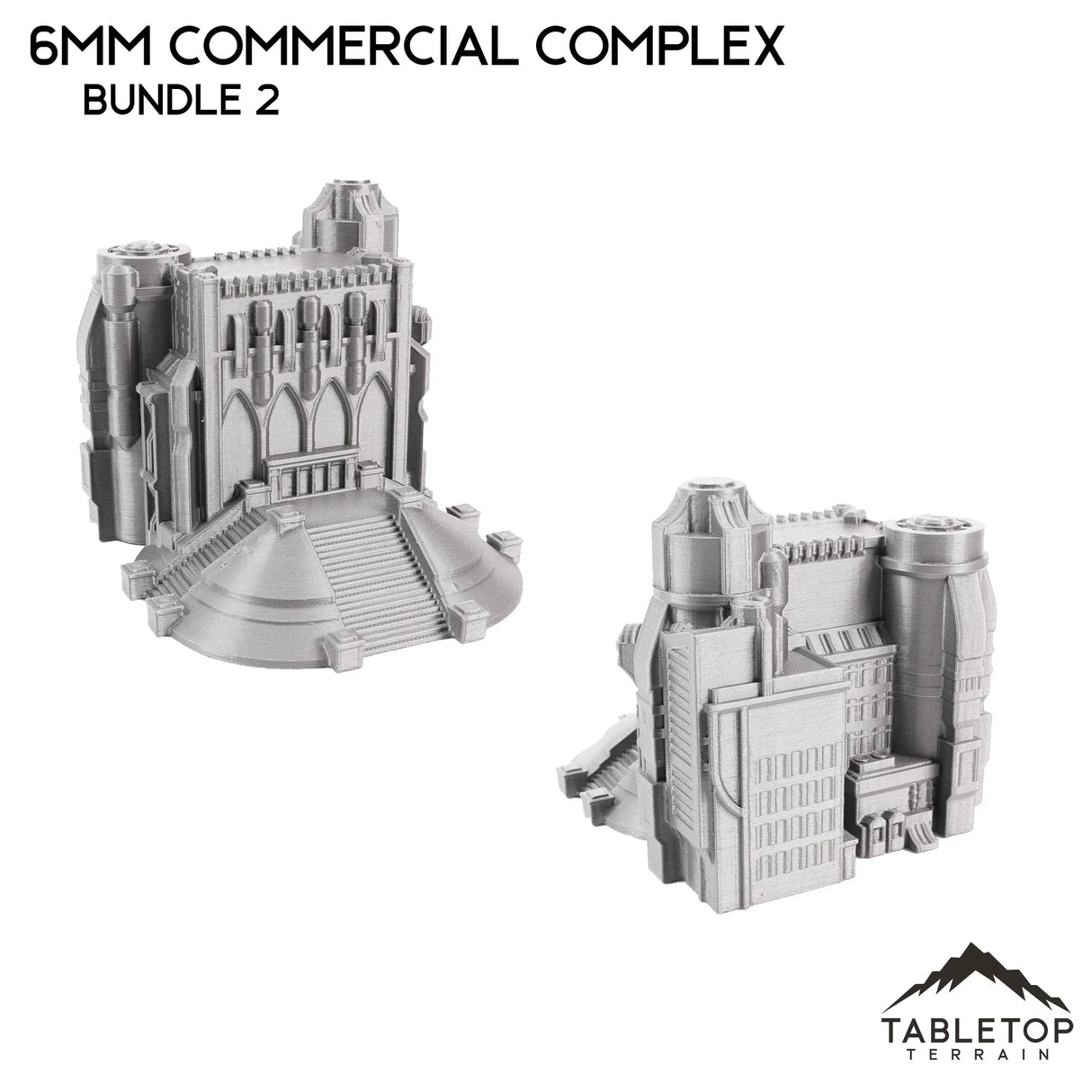 Tabletop Terrain Building 6mm Sci-Fi Commercial Complex Bundle 2