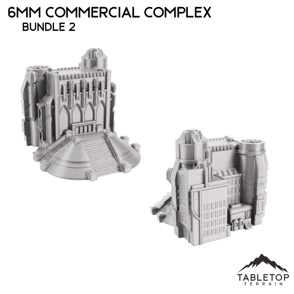 Tabletop Terrain Building 6mm Sci-Fi Commercial Complex Bundle 2