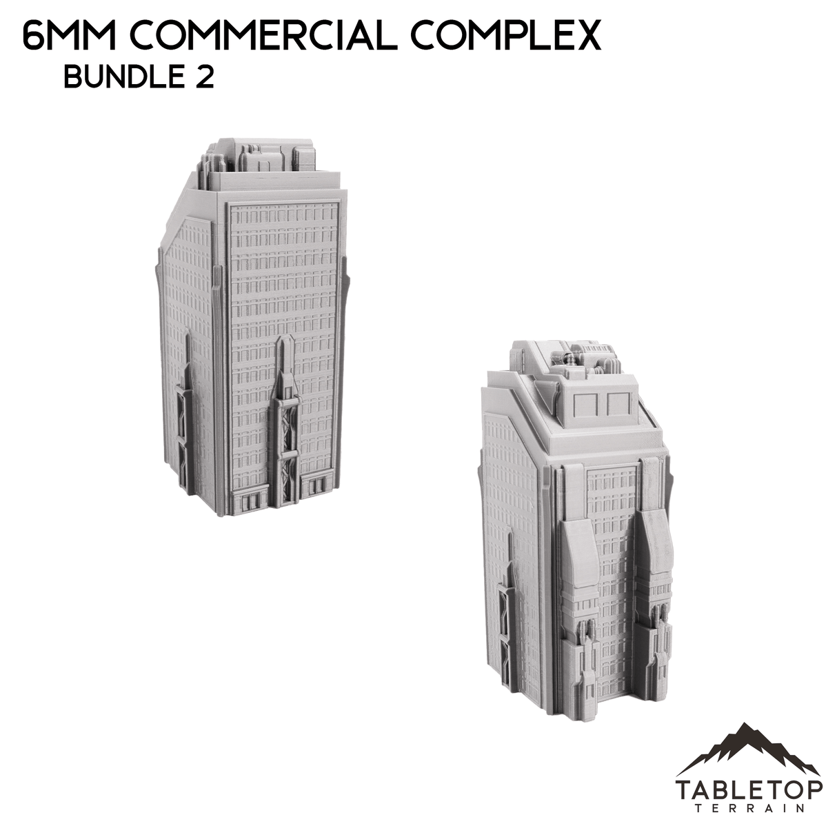 Tabletop Terrain Building 6mm Sci-Fi Commercial Complex Bundle 2