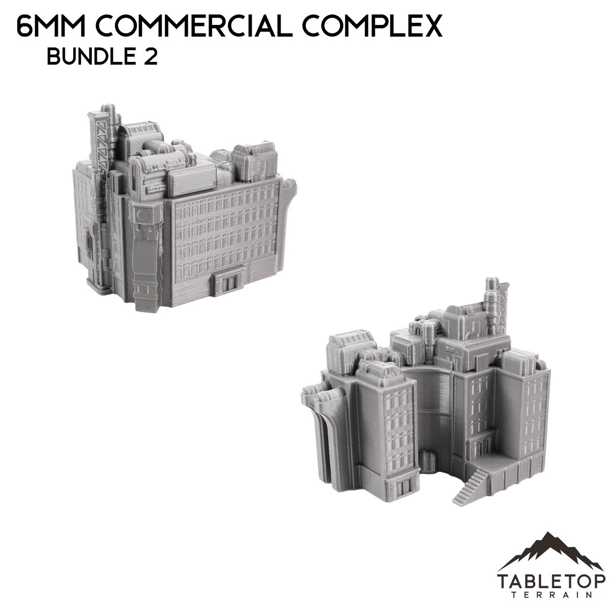 Tabletop Terrain Building 6mm Sci-Fi Commercial Complex Bundle 2