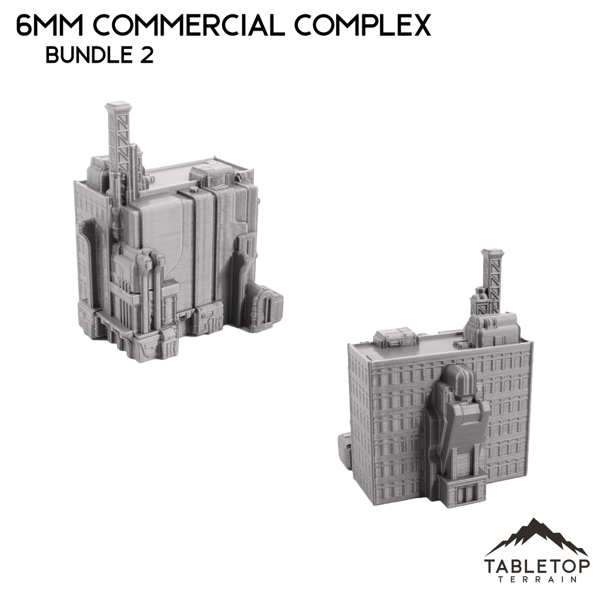 Tabletop Terrain Building 6mm Sci-Fi Commercial Complex Bundle 2