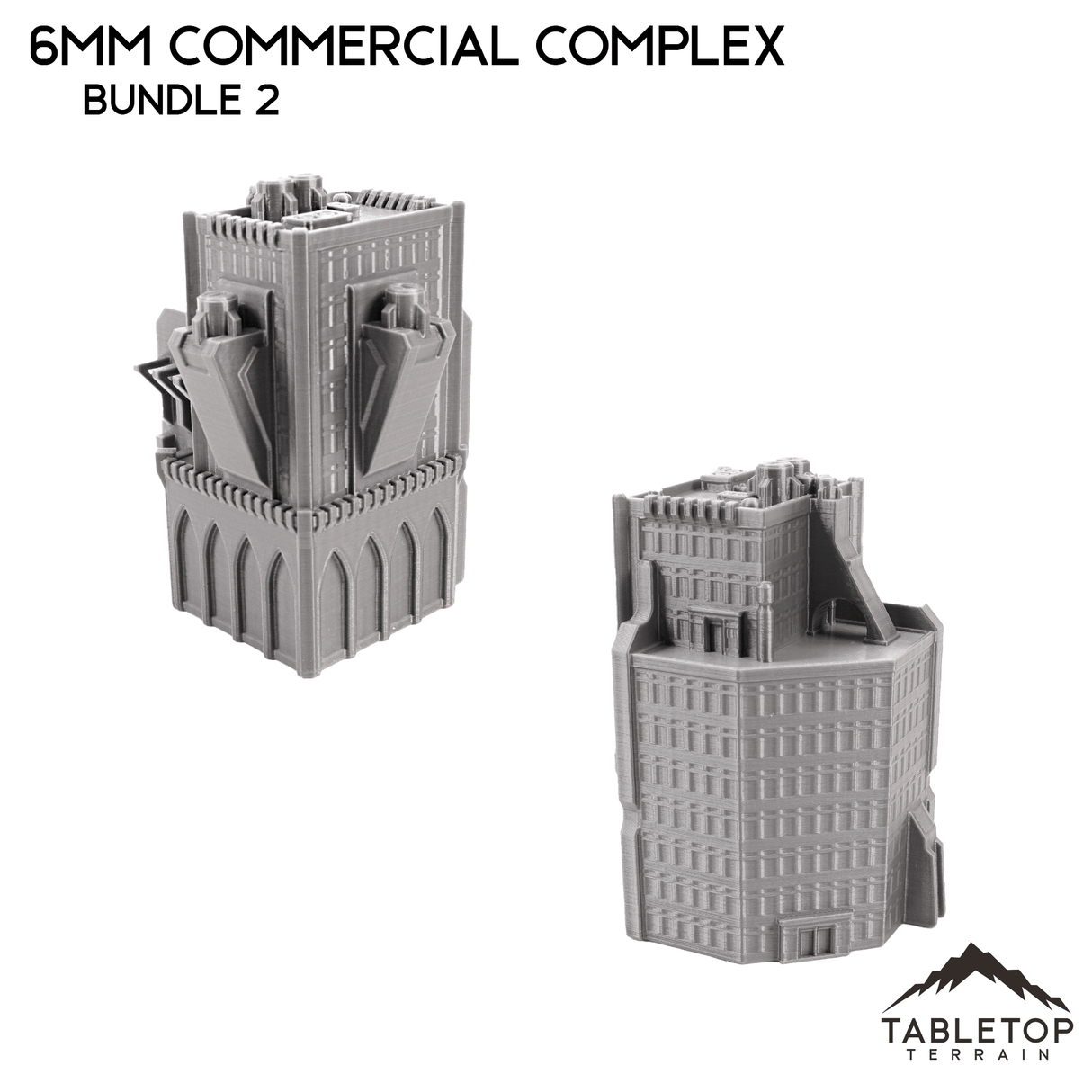 Tabletop Terrain Building 6mm Sci-Fi Commercial Complex Bundle 2