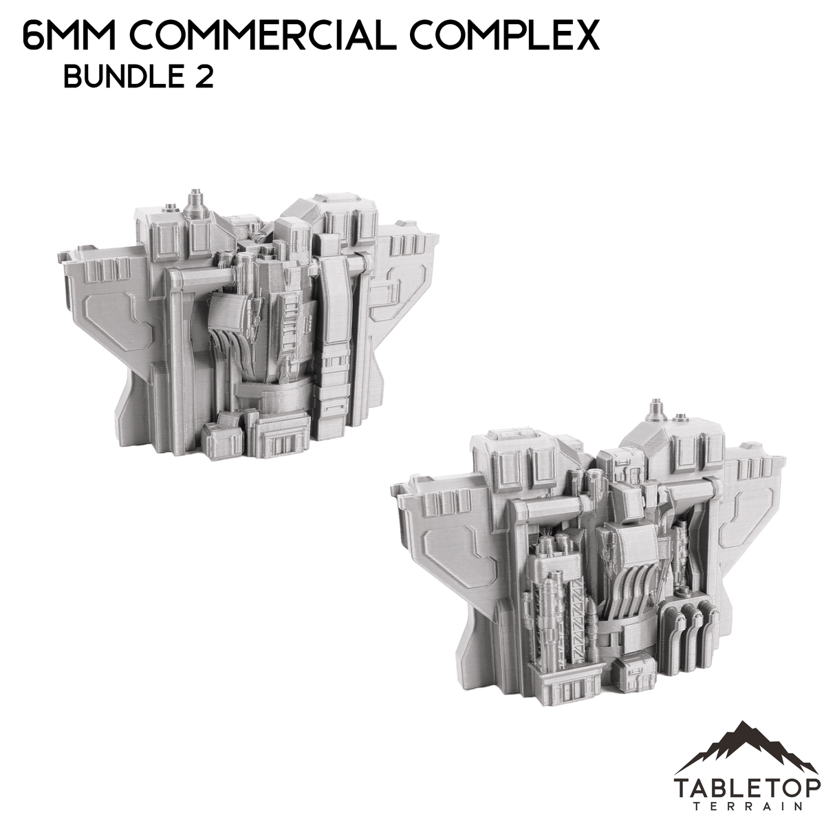 Tabletop Terrain Building 6mm Sci-Fi Commercial Complex Bundle 2