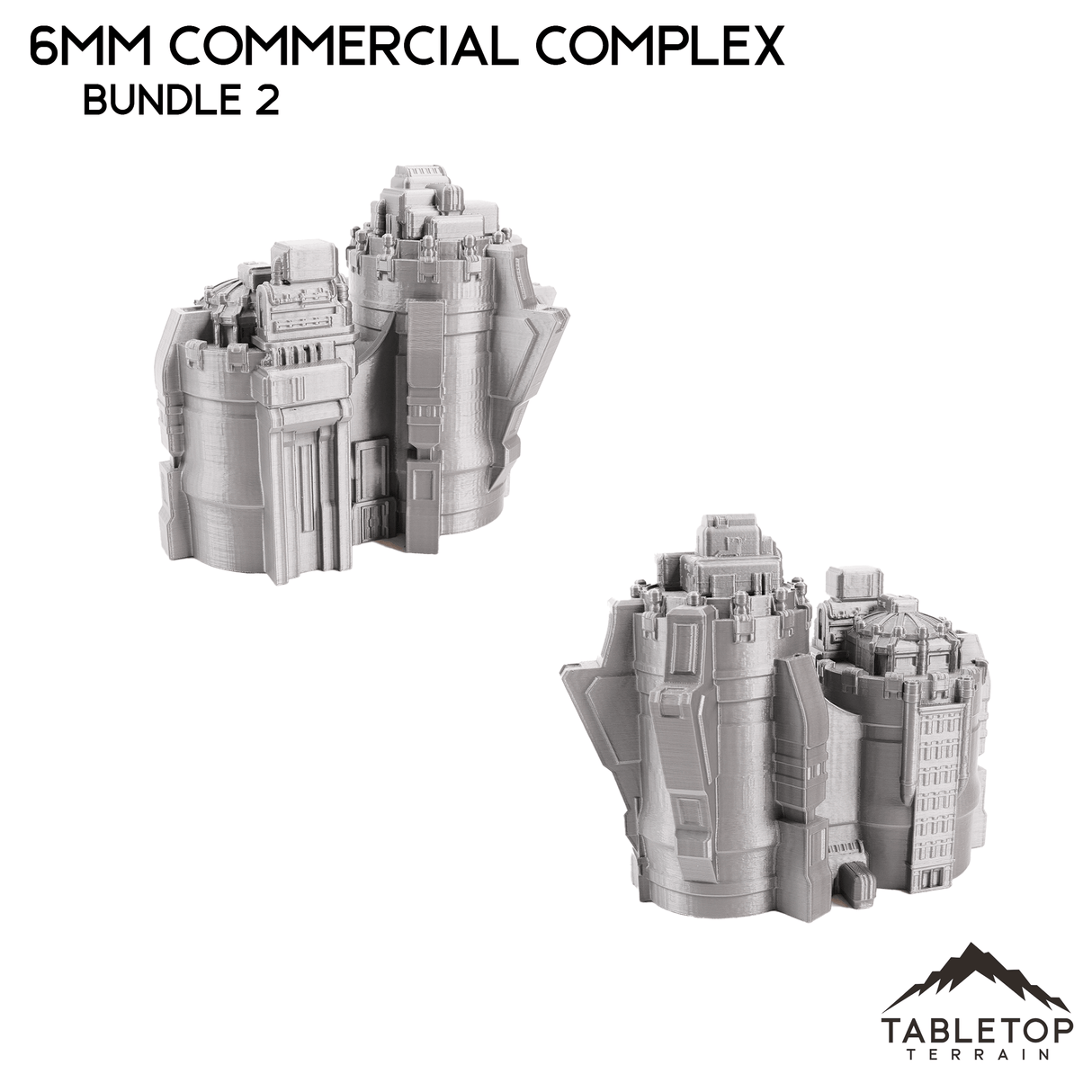 Tabletop Terrain Building 6mm Sci-Fi Commercial Complex Bundle 2