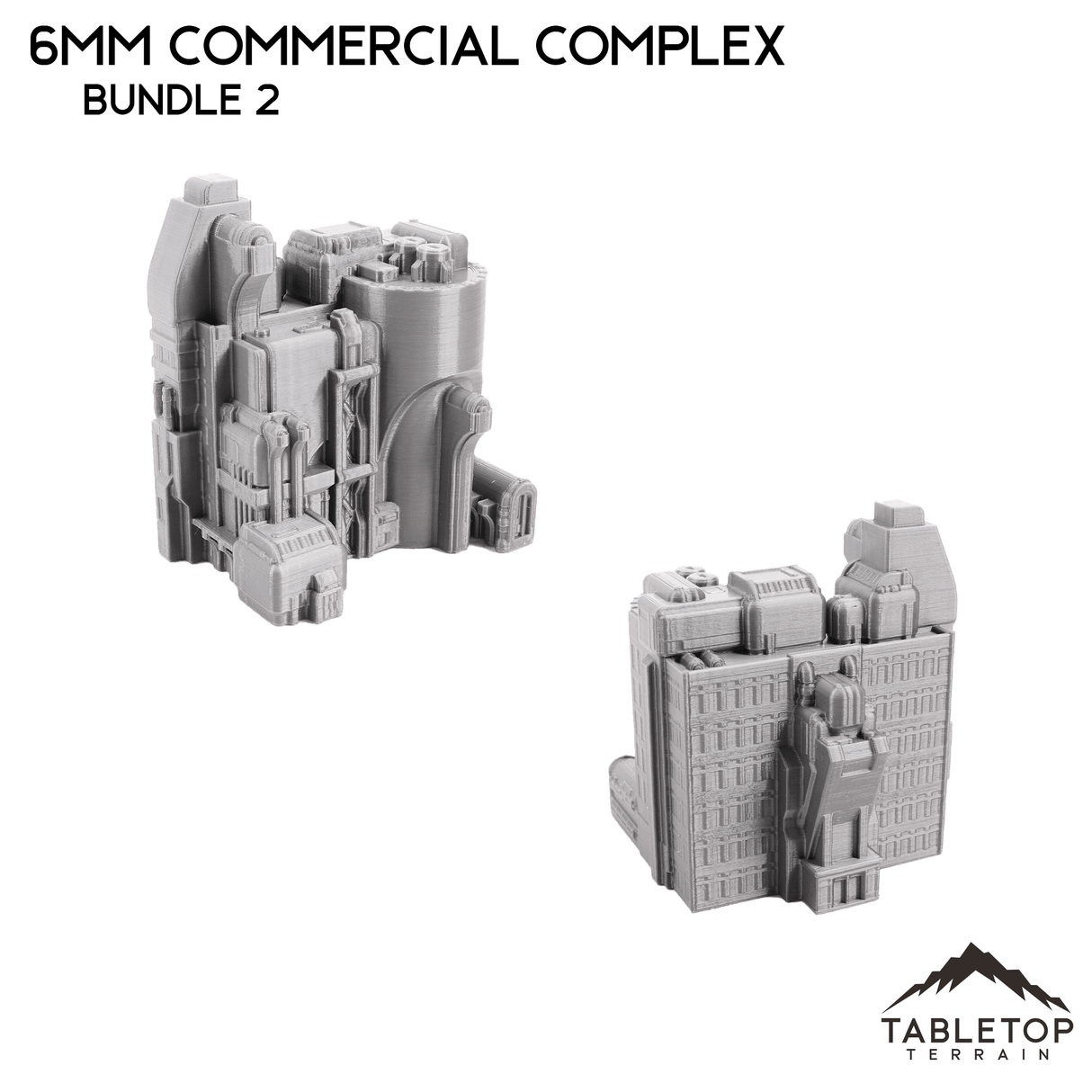 Tabletop Terrain Building 6mm Sci-Fi Commercial Complex Bundle 2
