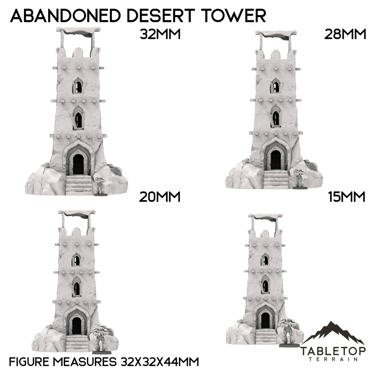 Tabletop Terrain Building Abandoned Desert Tower