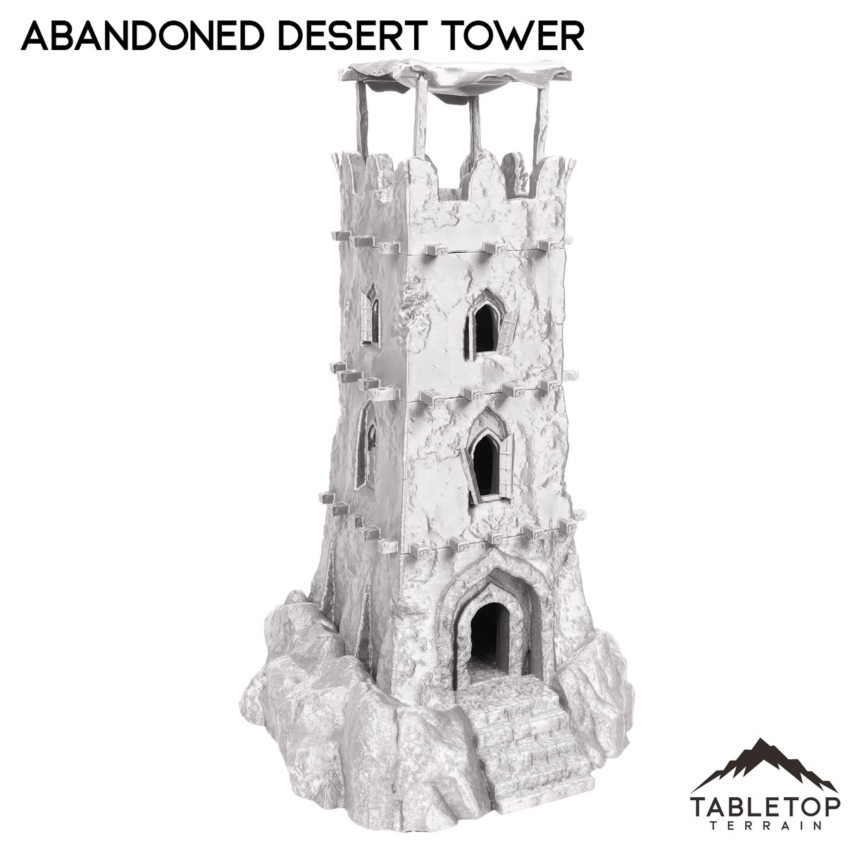 Tabletop Terrain Building Abandoned Desert Tower