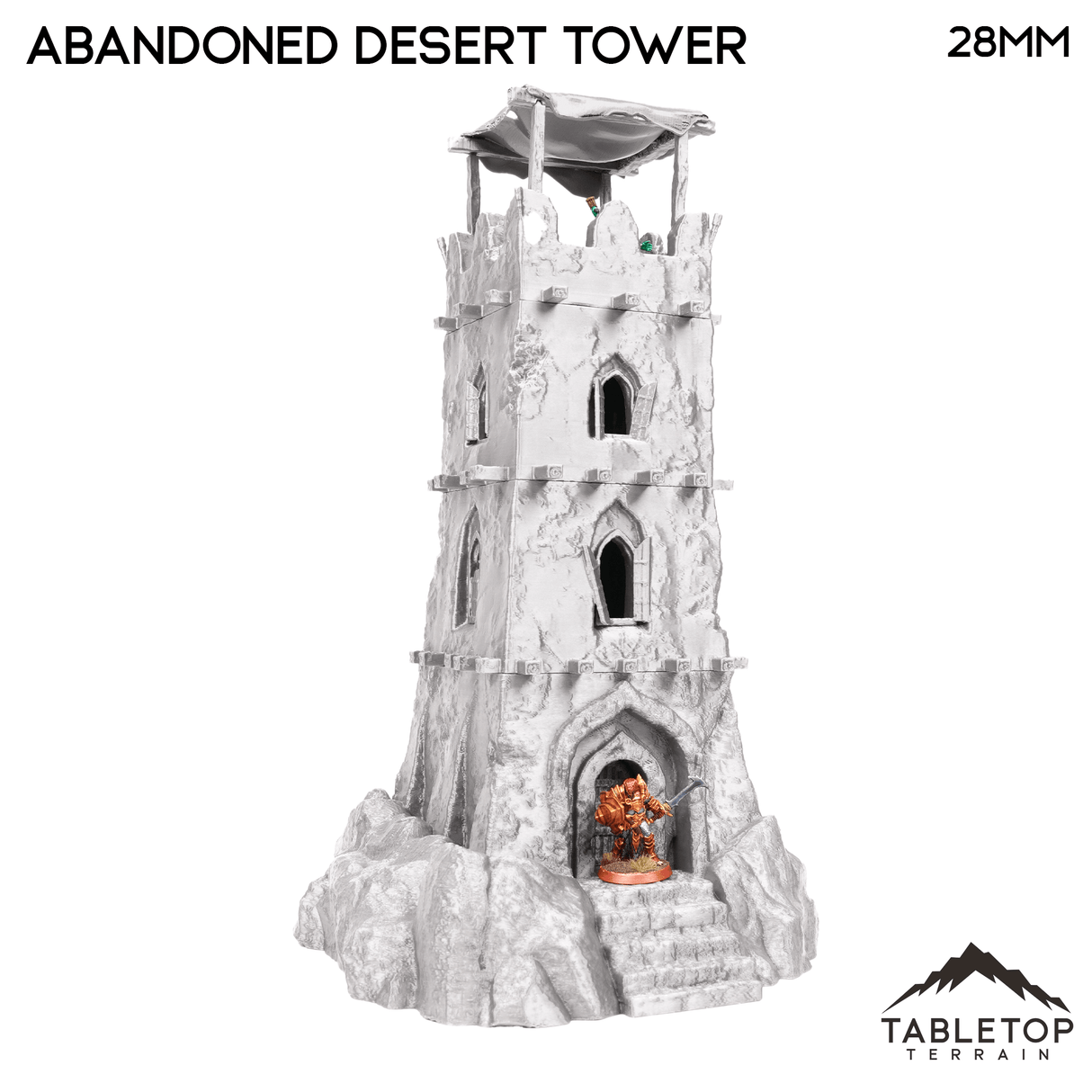 Tabletop Terrain Building Abandoned Desert Tower