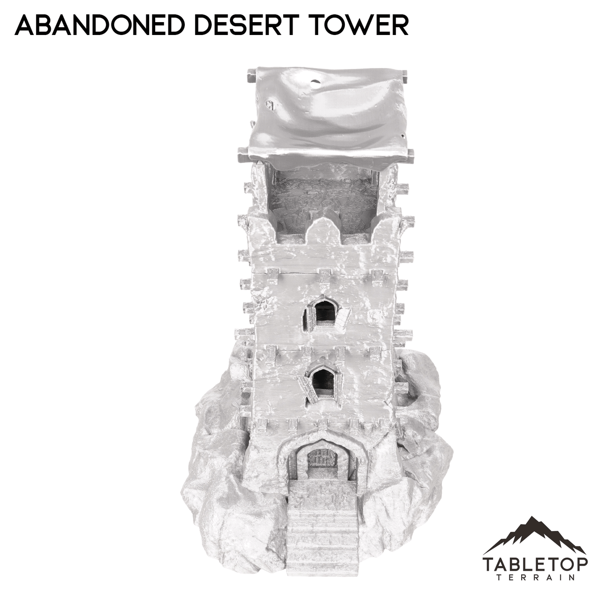 Tabletop Terrain Building Abandoned Desert Tower