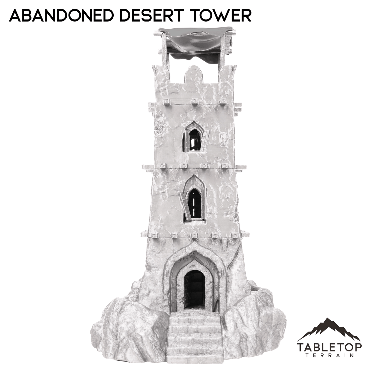 Tabletop Terrain Building Abandoned Desert Tower