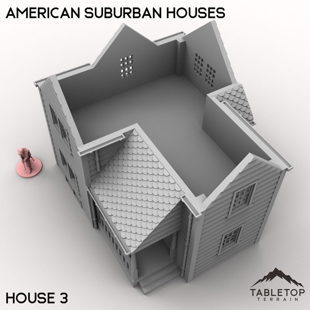 Tabletop Terrain Building American Suburban Houses