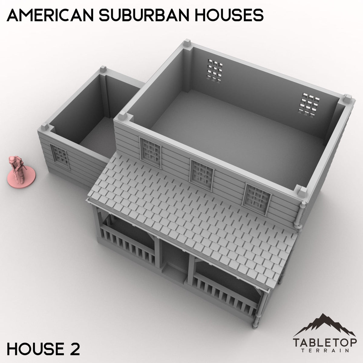 Tabletop Terrain Building American Suburban Houses