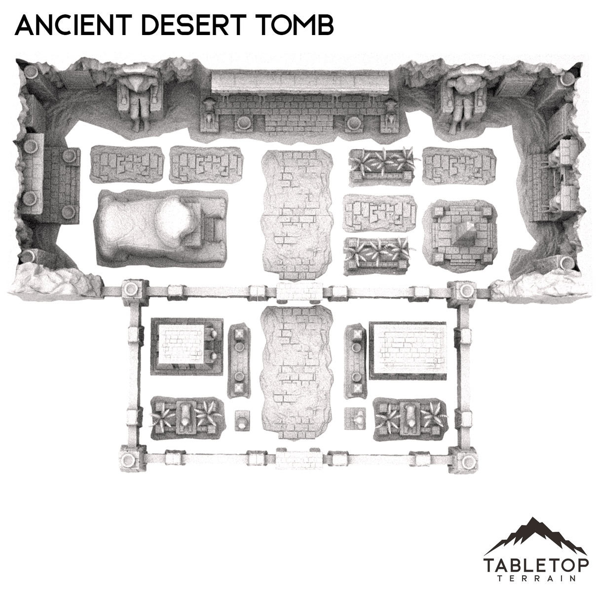 Tabletop Terrain Building Ancient Desert Tomb