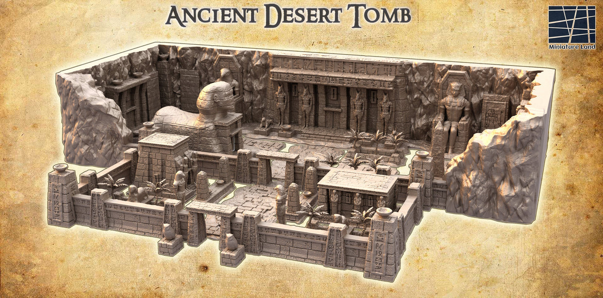 Tabletop Terrain Building Ancient Desert Tomb