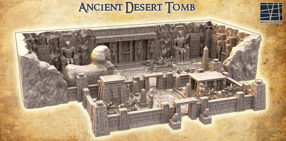 Tabletop Terrain Building Ancient Desert Tomb