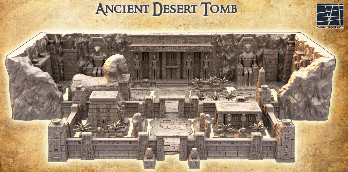 Tabletop Terrain Building Ancient Desert Tomb